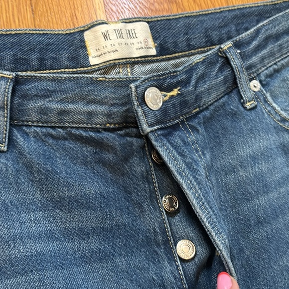 We The Free Button Fly Distressed Jeans - Picture 4 of 7